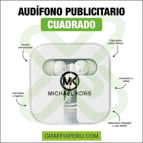 AUDIFONOS PUBLICITARIOS CUADRADOS - Foto 2