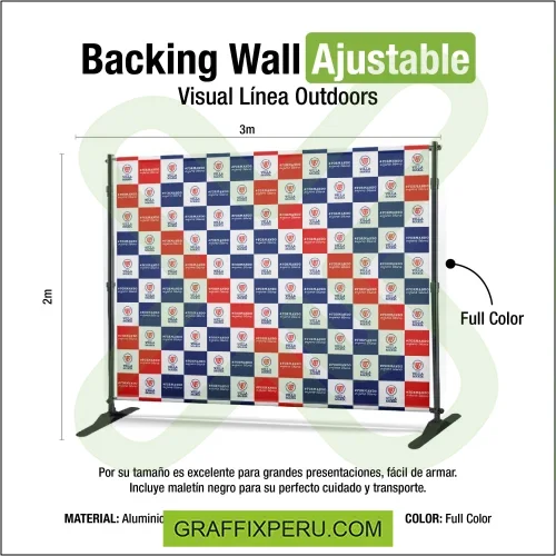 backing wall ajustable - Foto 1