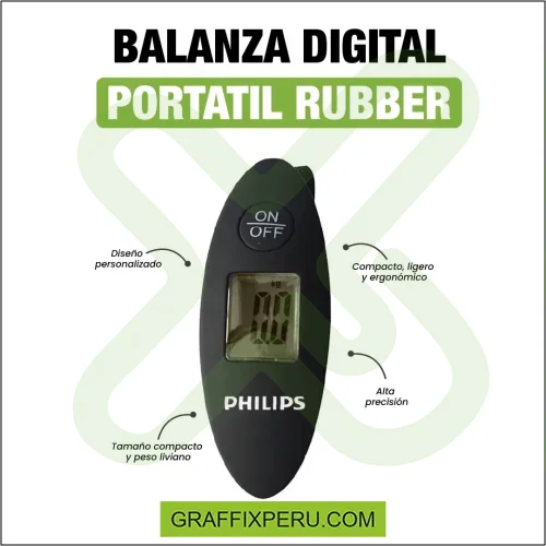 BALANZA DIGITAL PORTATIL RUBBER - Foto 3