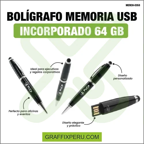 BOLIGRAFO CON MEMORIA USB INCORPORADO 2 64 GB - Foto 2