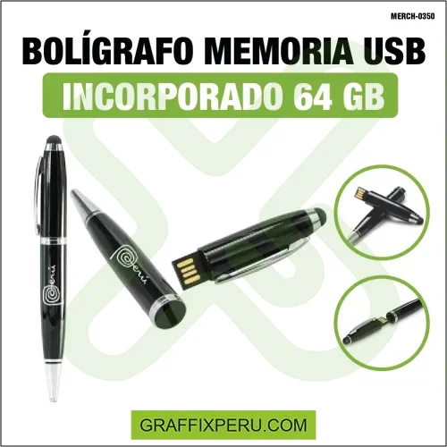 BOLIGRAFO CON MEMORIA USB INCORPORADO 2 64 GB - Foto 1