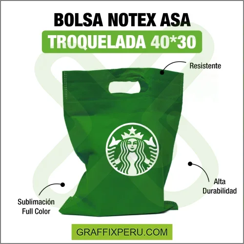 bolsa notex asa troquelada 40*30 - Foto 3
