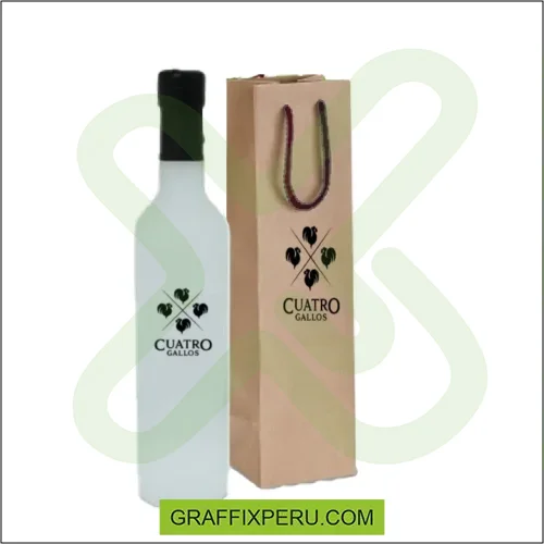 bolsa personalizada con pisco personalizado 500ml - Foto 1
