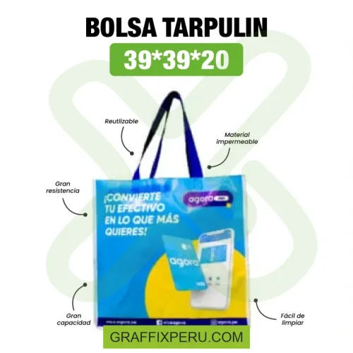 bolsa tarpulin (mercado) 39*39*20 TARFLEX - Foto 3