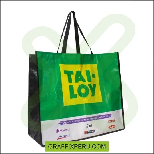 bolsa tarpulin (mercado) 52*50*20 impresión 4 caras - Foto 1