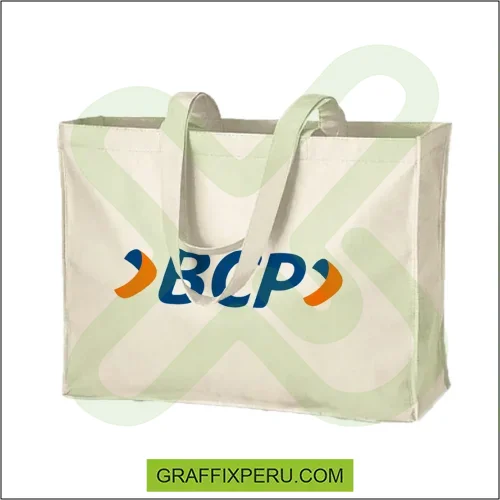 Bolsa tocuyo con fuelle - Foto 1