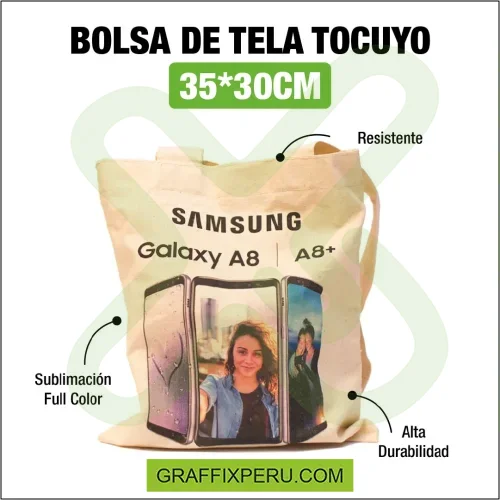 bolsa tocuyo doble asa 115gr de 25*20 - Foto 4