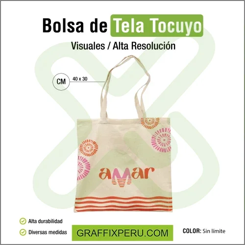 bolsa tocuyo doble asa 115gr de 40*35 - Foto 5