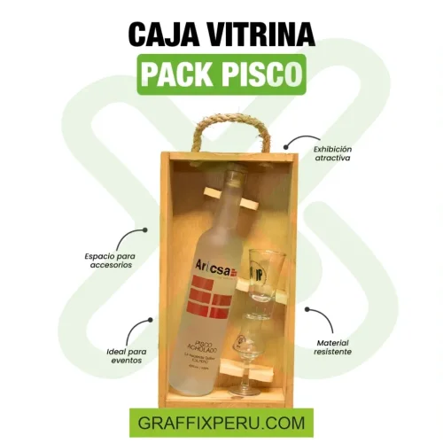 CAJA VITRINA PACK PISCO - Foto 3
