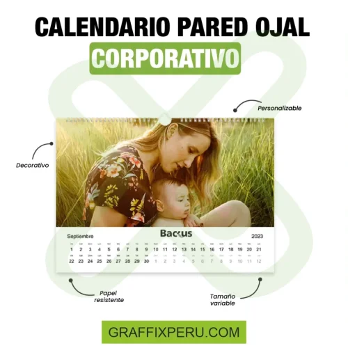 CALENDARIO DE PARED CON OJAL AFRODITA CORPORATIVO - Foto 3