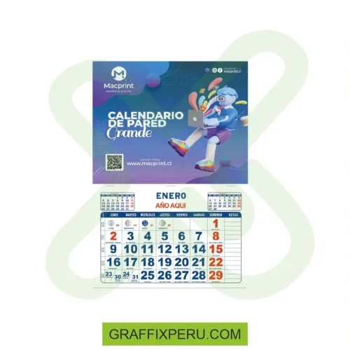 CALENDARIO DE PARED CORPORATIVO CON OJAL HERA - Foto 1