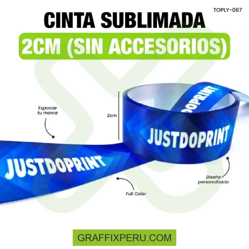 CINTA SUBLIMADA 2 CM (SIN ACCESORIOS) - Foto 3