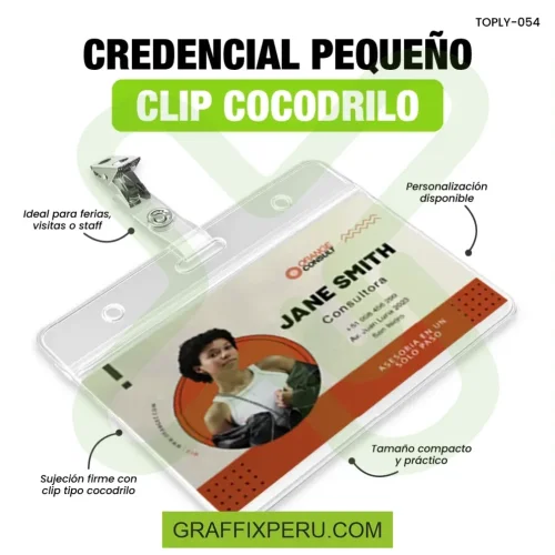 CREDENCIAL PEQUEÑO CON CLIP COCODRILO - Foto 3