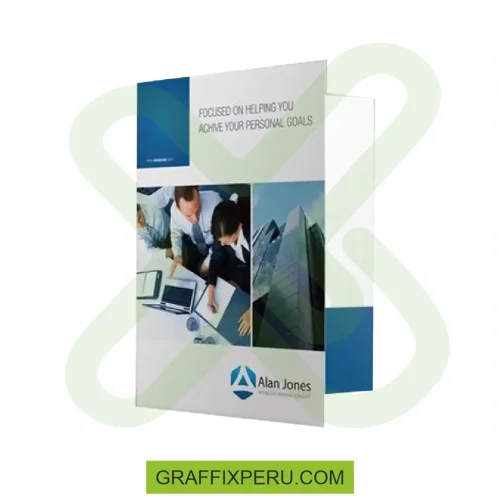 FOLDER CORPORATIVO PLASTIFICADO MATE - Foto 1