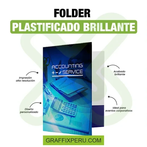 FOLDER PLASTIFICADO BRILLANTE - Foto 3