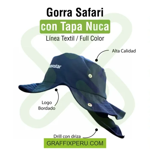Sombrero safari con tapa nuca - Foto 6