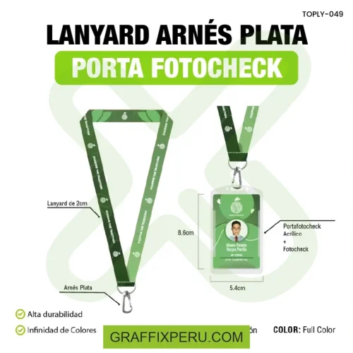 LANYARD CON UN ACCESORIO CON FOTOCHECK - Foto 3