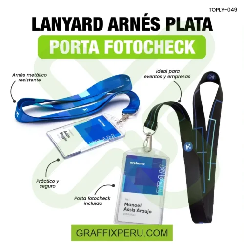 LANYARD CON UN ACCESORIO CON FOTOCHECK - Foto 2
