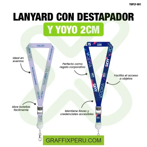 lanyard con destapador y yoyo 2cm - Foto 2