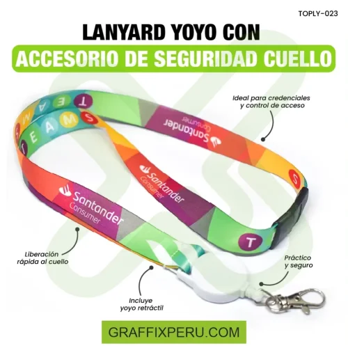lanyard con yoyo y break way 2cm - Foto 1