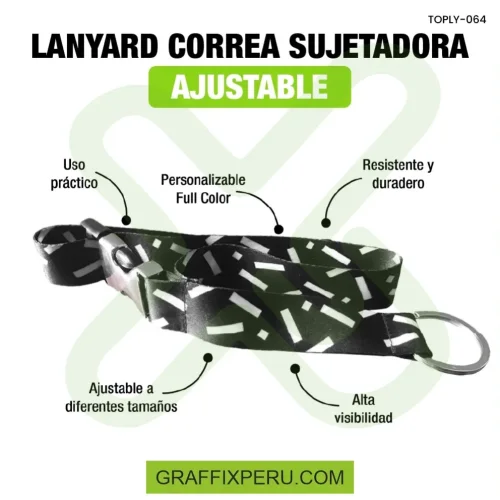 LANYARD CORREA SUJETADORA AJUSTABLE - Foto 3