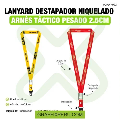 lanyard con destapador y arnes tactico 2.5cm - Foto 3