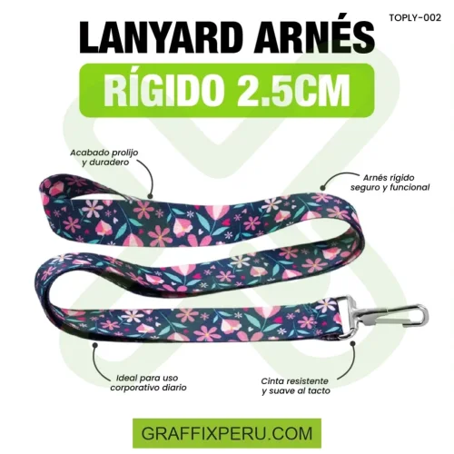 lanyard con mosqueton rigido 2.5cm - Foto 6