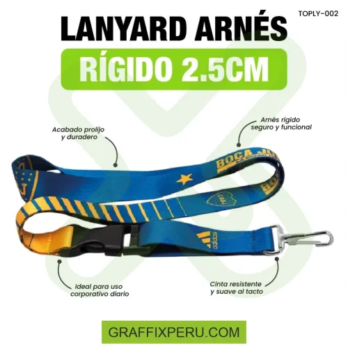 lanyard con mosqueton rigido 2.5cm - Foto 2