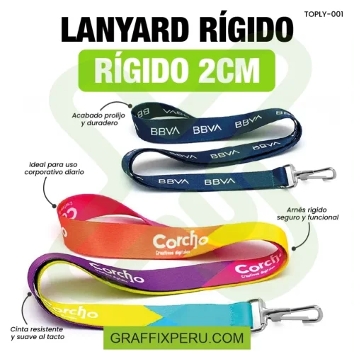 lanyard con mosqueton rigido 2cm - Foto 4