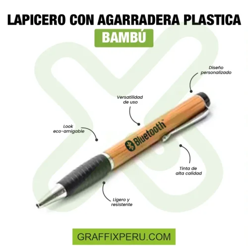 LAPICERO BAMBOO CON AGARRADERA PLASTICA - Foto 3