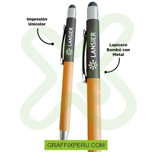 LAPICERO BAMBÚ CON METAL - Foto 1