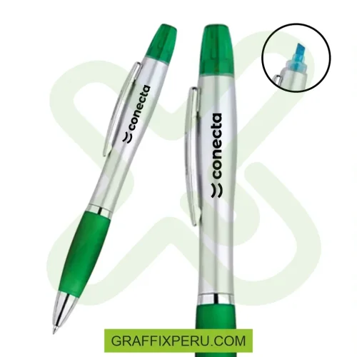 LAPICERO PLASTICO SILUETA CON RESALTADOR - Foto 3