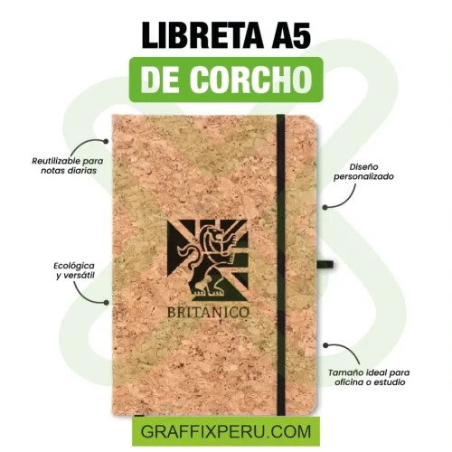 libreta de corcho A5 - Foto 5