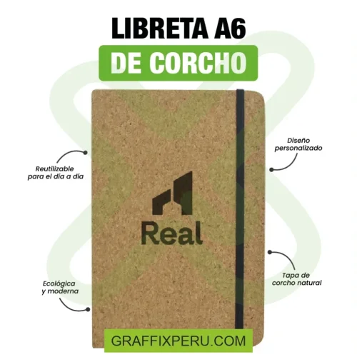 LIBRETA A6 DE CORCHO - Foto 5