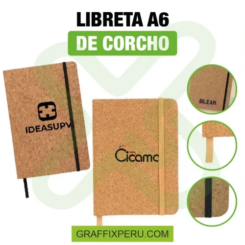 LIBRETA A6 DE CORCHO - Foto 4