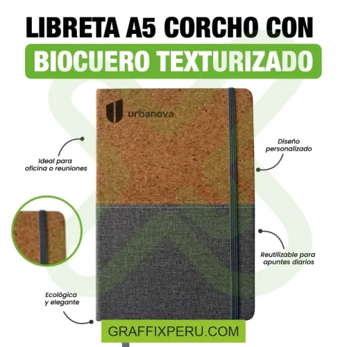 LIBRETA CON TAPA DE CORCHO - Foto 3