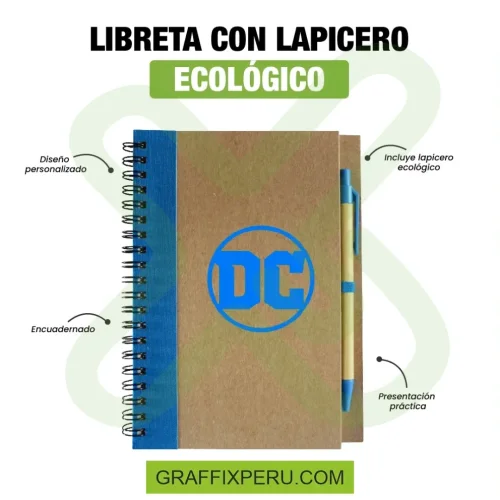 libreta tapa carton reciclado A5 - Foto 1