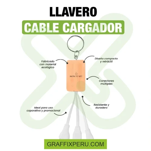 LLAVERO CABLE CARGADOR - Foto 3