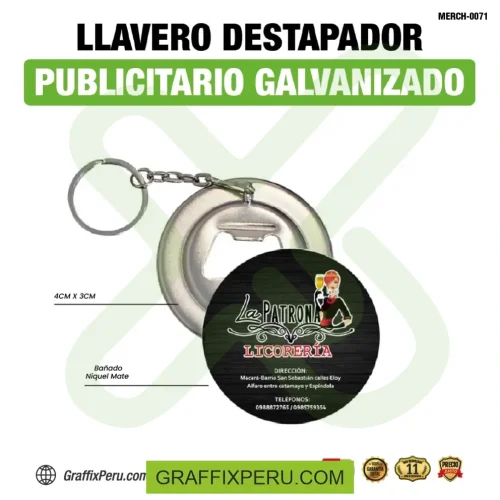 llavero chapita destapador - Foto 1