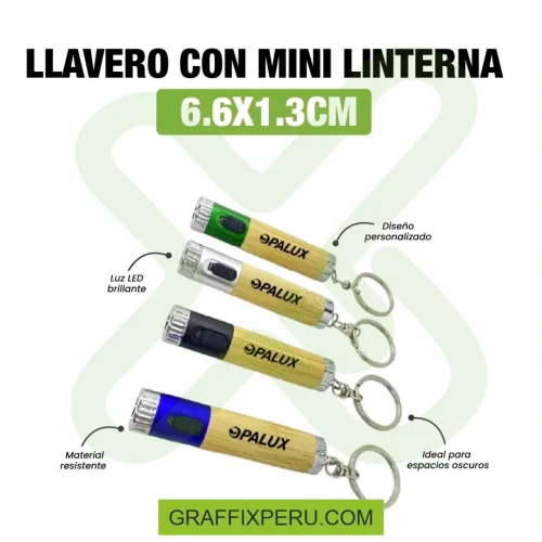 LLAVERO CON MINI LINTERNA CON COLOR - Foto 3