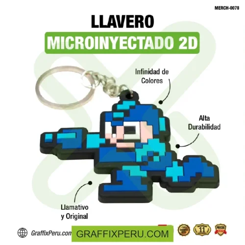 llavero de goma 2D - Foto 4