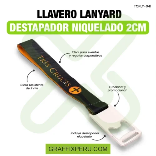 llavero lanyard con destapador 2cm - Foto 3