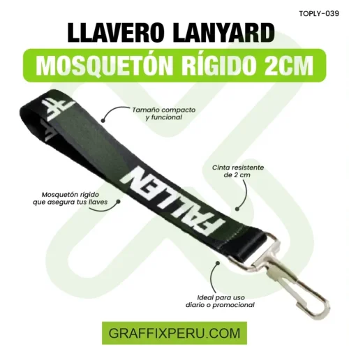 llavero lanyard con mosqueton rigido 2cm - Foto 4