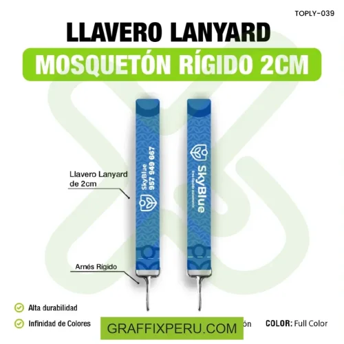llavero lanyard con mosqueton rigido 2cm - Foto 3