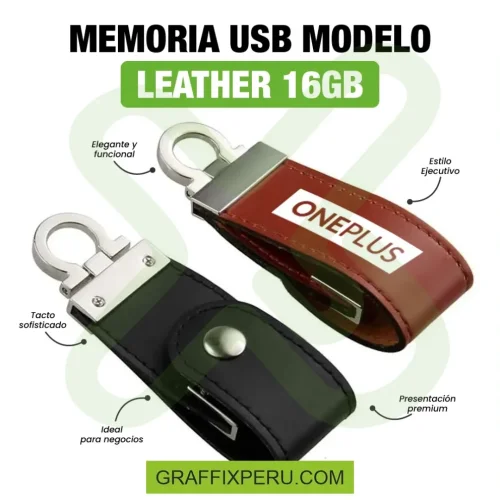 MEMORIA USB MODELO LEATHER 16GB - Foto 3