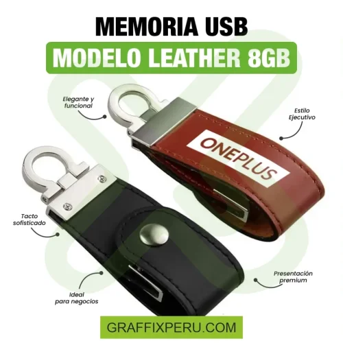 MEMORIA USB MODELO LEATHER 8GB - Foto 3