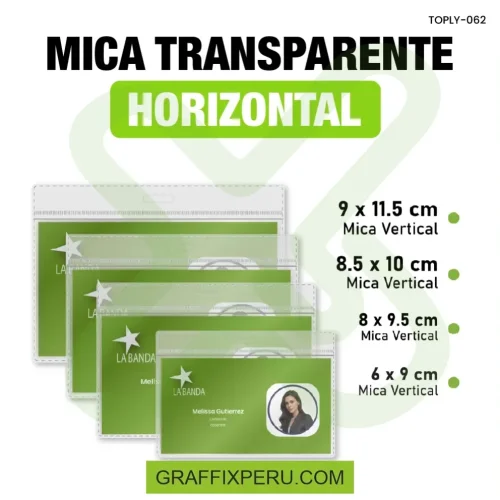 MICA TRANSPARENTE MEDIDA 8.5*10 - Foto 3