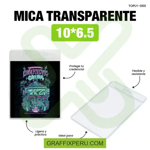 MICA TRANSPARENTE MEDIDA 10*6.5 - Foto 1