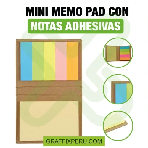 MINI MEMO PAD CON NOTAS ADHESIVAS - Foto 1