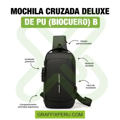MOCHILA CRUZADA DELUXE - Foto 3